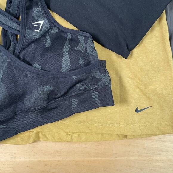 Nike, Gymshark, Aerie, YBP workout clothes bundle size small leggings/tops - Picture 2 of 11